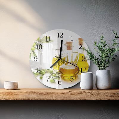 Round wall clock Oil