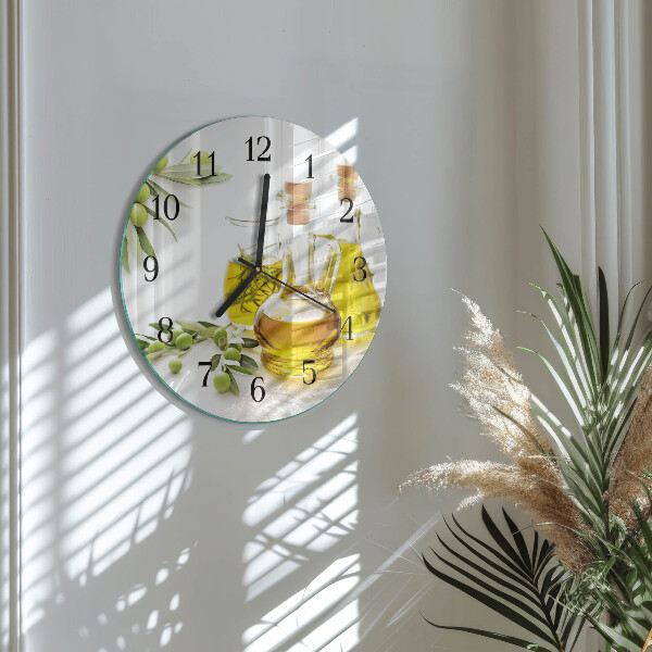 Round wall clock Oil