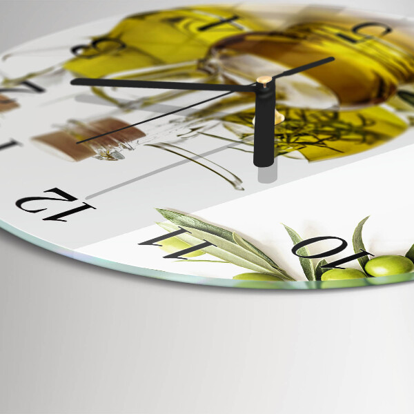 Round wall clock Oil