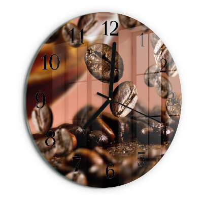 Round wall clock Coffee Beans