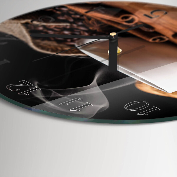 Round wall clock Coffee