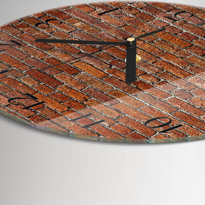 Round wall clock Brick