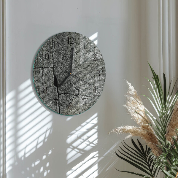 Round wall clock Natural Stone