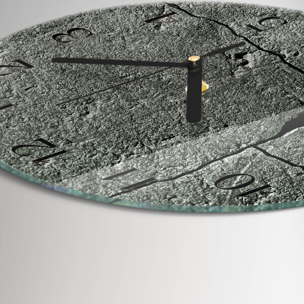 Round wall clock Natural Stone