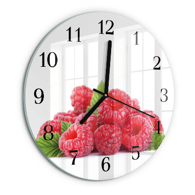 Round wall clock Raspberries