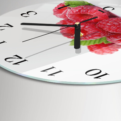 Round wall clock Raspberries