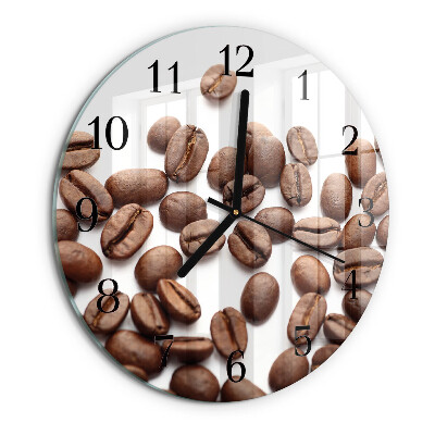 Round wall clock Coffee Beans