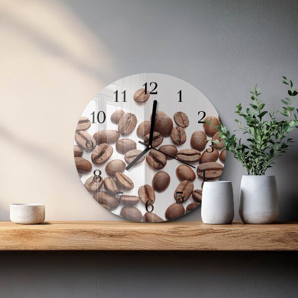 Round wall clock Coffee Beans