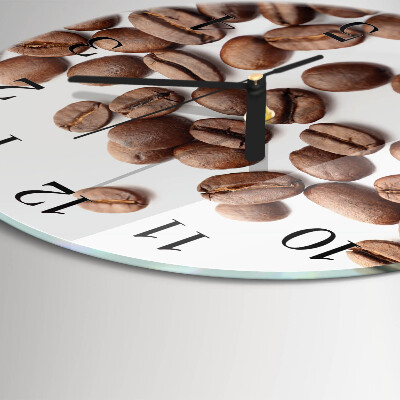 Round wall clock Coffee Beans