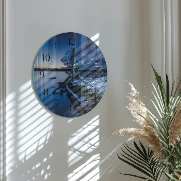 Round wall clock Landscape