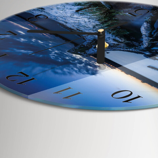 Round wall clock Landscape