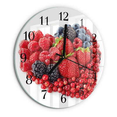 Round wall clock Fruit