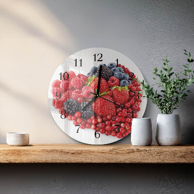 Round wall clock Fruit