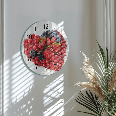 Round wall clock Fruit