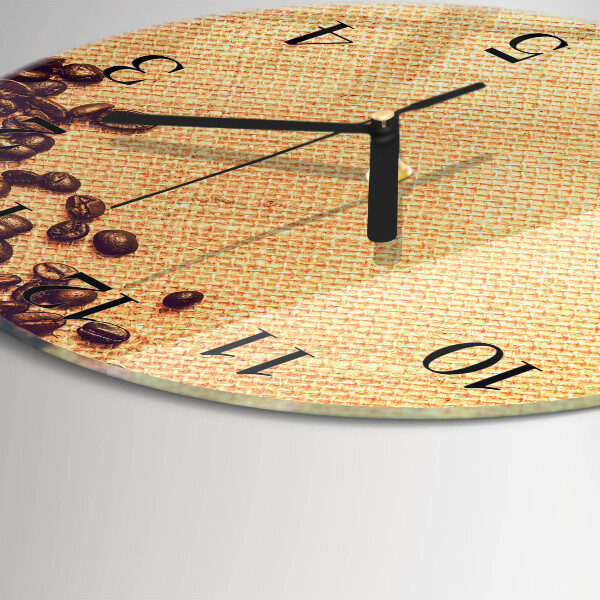 Round wall clock Coffee Beans