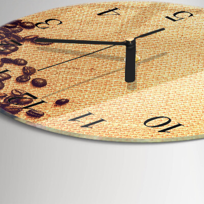 Round wall clock Coffee Beans