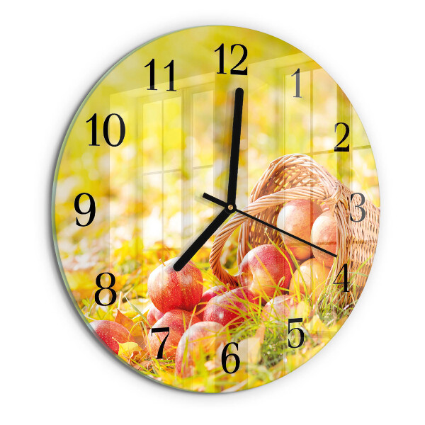 Round wall clock Apples