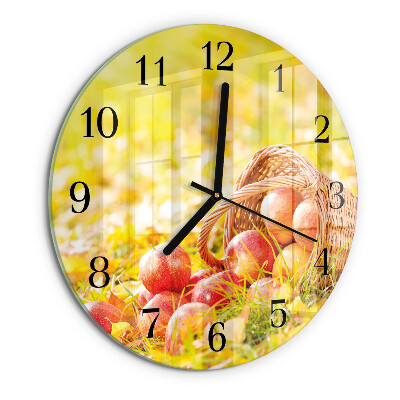 Round wall clock Apples