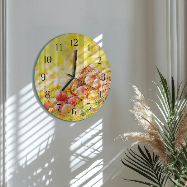 Round wall clock Apples