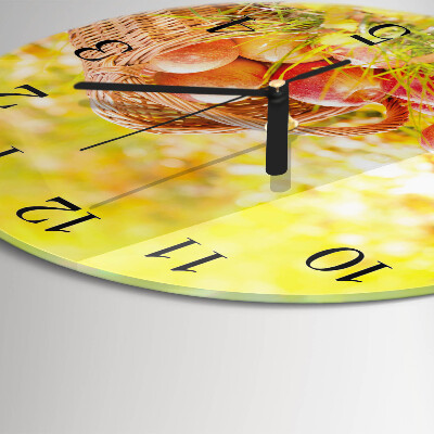 Round wall clock Apples