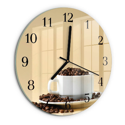 Round wall clock Coffee