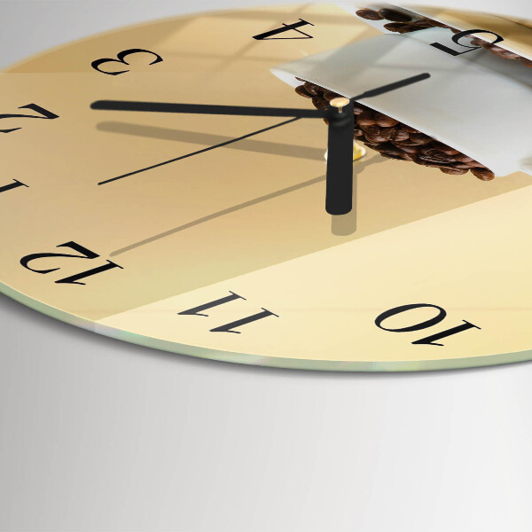 Round wall clock Coffee