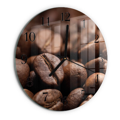 Round wall clock Coffee Beans