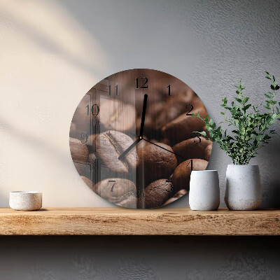 Round wall clock Coffee Beans