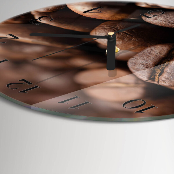 Round wall clock Coffee Beans