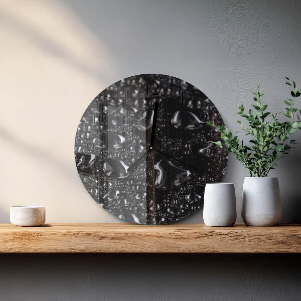 Round wall clock Drops