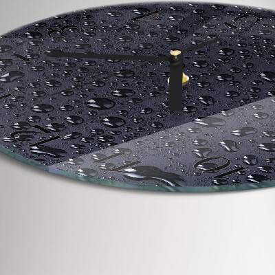 Round wall clock Drops