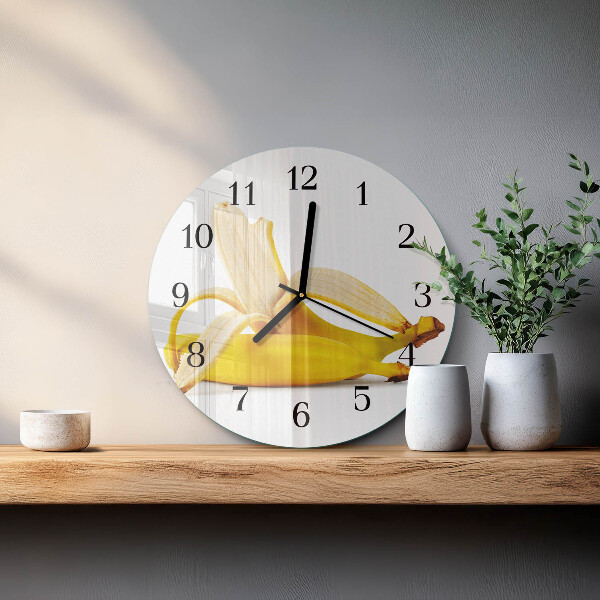 Round wall clock Bananas