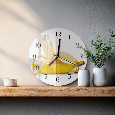 Round wall clock Bananas