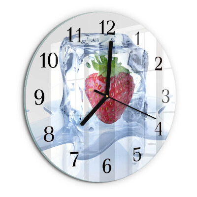 Round wall clock Strawberry Ice Cream