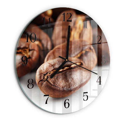 Round wall clock Coffee Beans