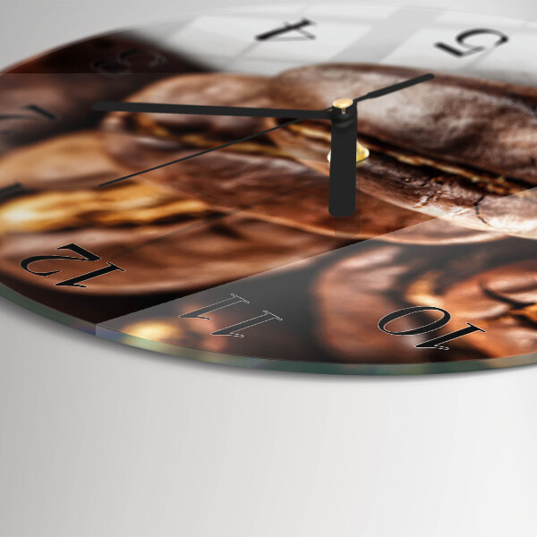 Round wall clock Coffee Beans