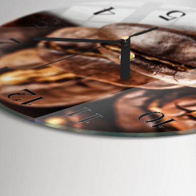 Round wall clock Coffee Beans