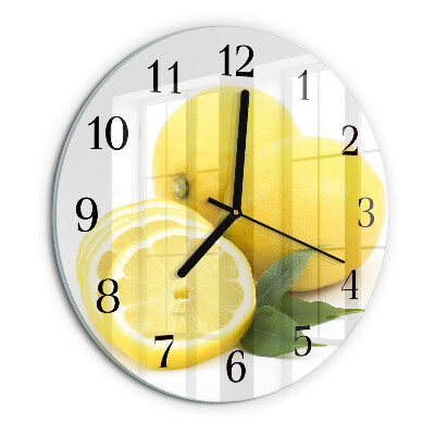 Round wall clock Lemons