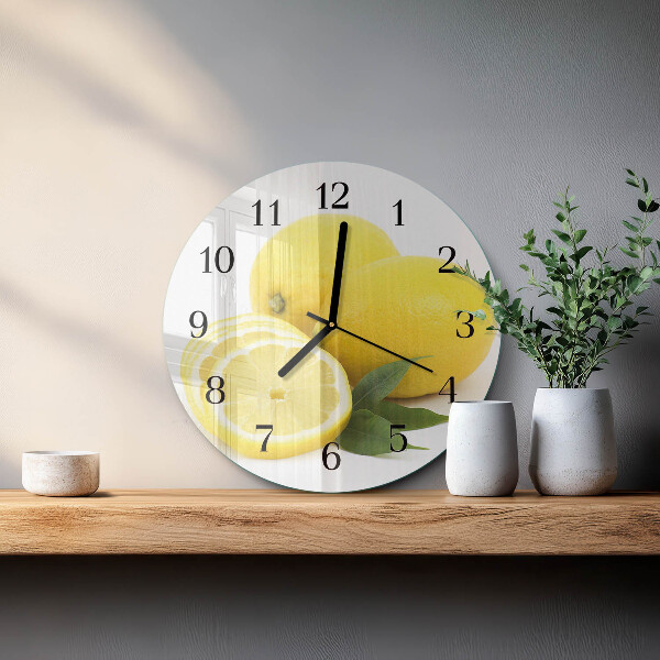 Round wall clock Lemons