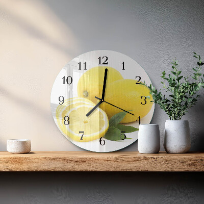 Round wall clock Lemons
