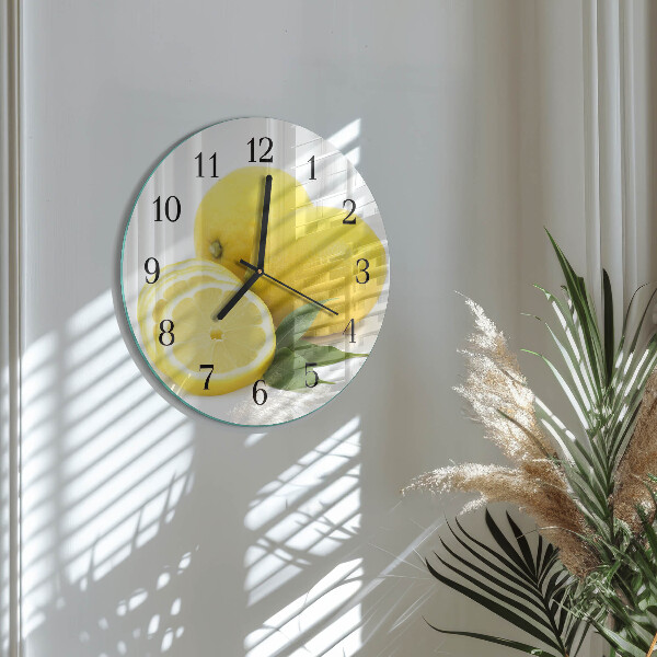 Round wall clock Lemons