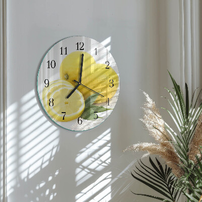 Round wall clock Lemons