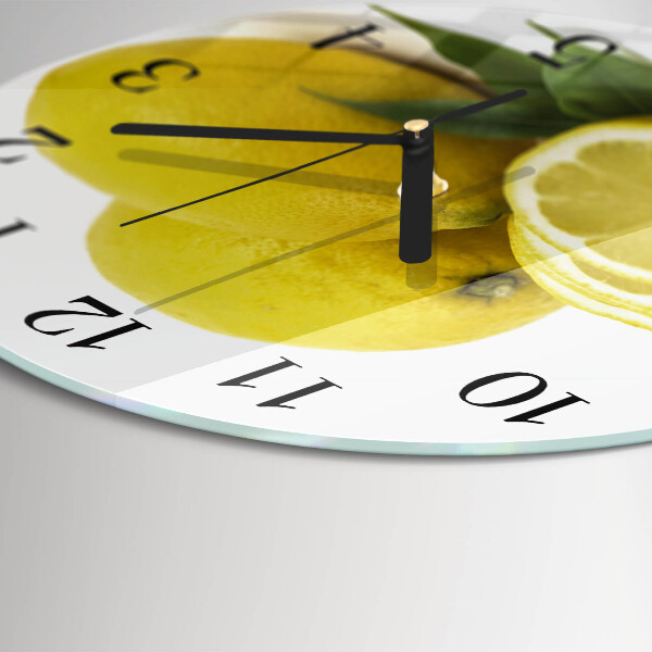 Round wall clock Lemons
