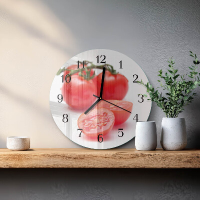 Round wall clock Tomatoes