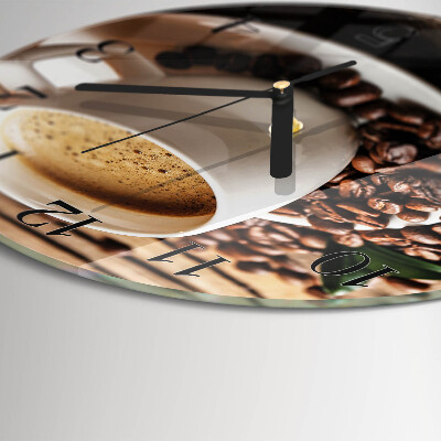 Round wall clock Coffee