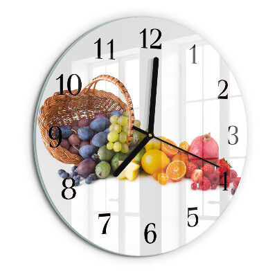 Round wall clock Fruit