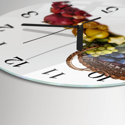 Round wall clock Fruit