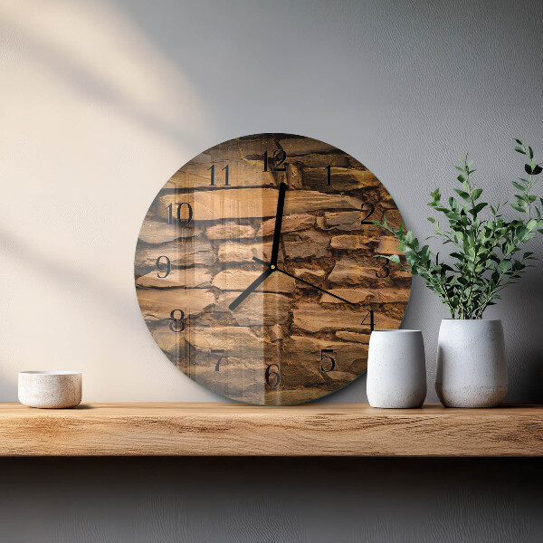 Round wall clock Stones