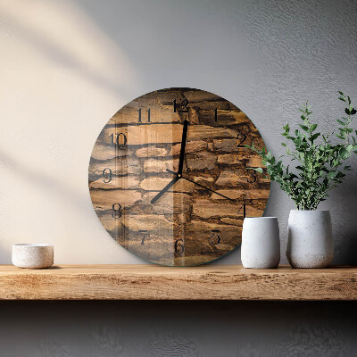 Round wall clock Stones