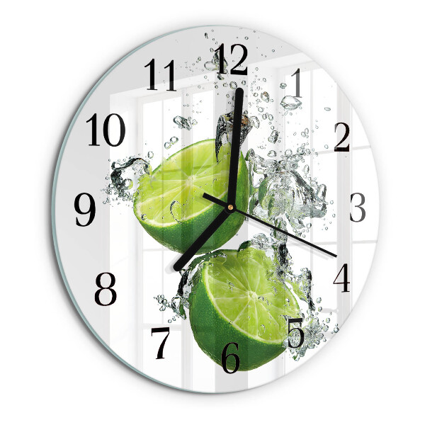 Round wall clock Calcium carbonate